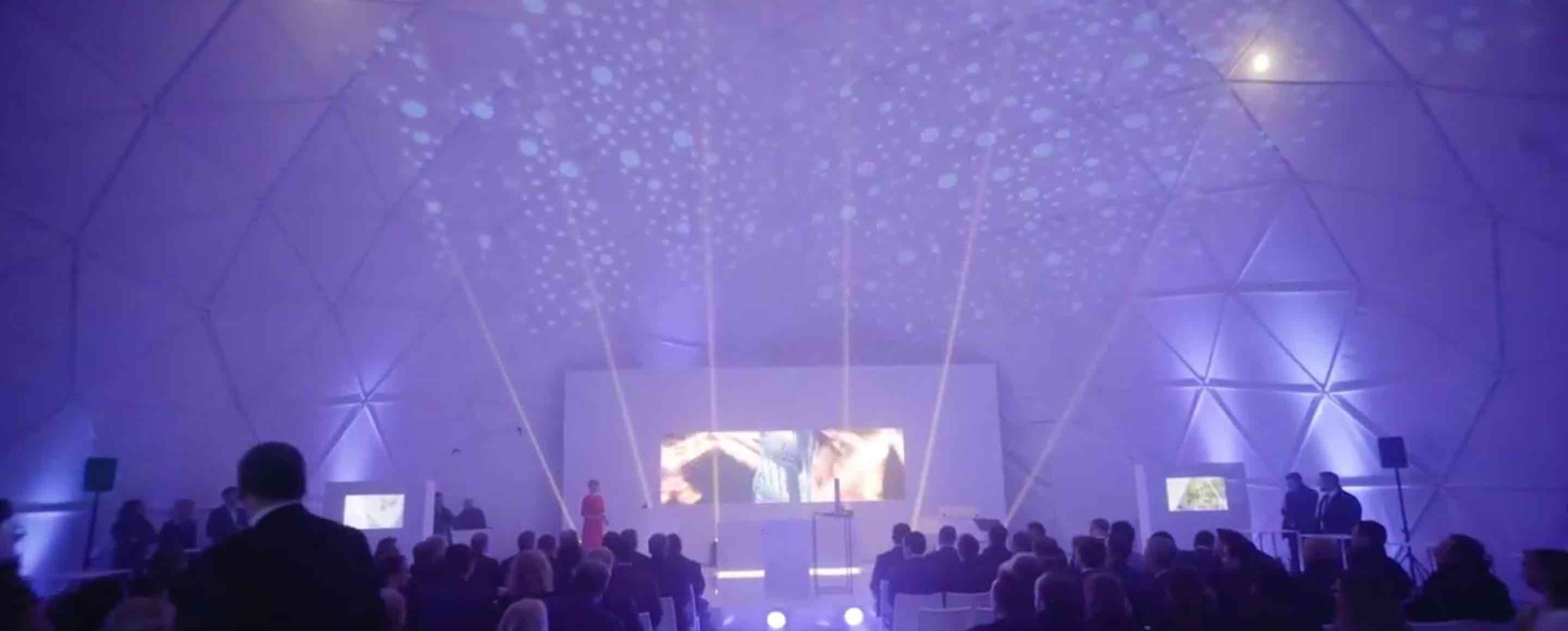 Producent namiotów sferycznych. Zastosowanie: event, motylarnia, przestrzeń targowa, wystawa, gastronomia. hala magazynowa. Namioty sferyczne