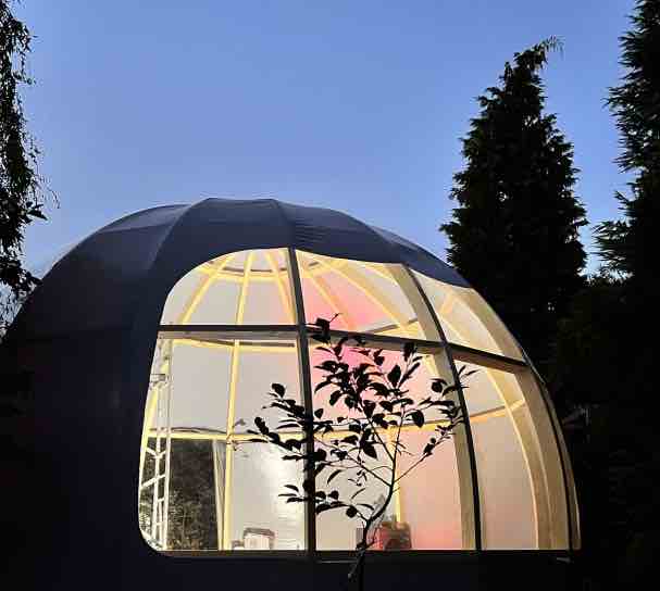 s4 s4Glamping łukowy Wood Dome nowoczesny domek glampingowy namiot tiny house home modern hause łukową drewniana MTS Poland fs4